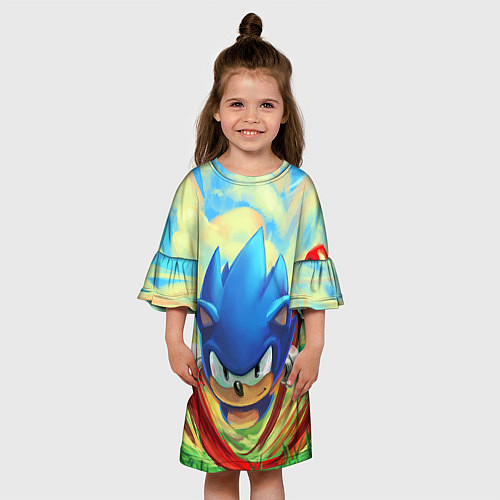 Детское платье Sonic / 3D-принт – фото 3