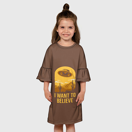 Детское платье I want to believe / 3D-принт – фото 3