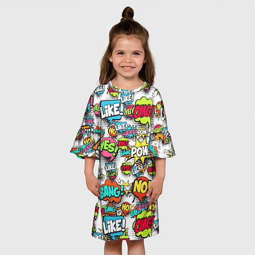 Детское платье Pop art Fashion / 3D-принт – фото 3