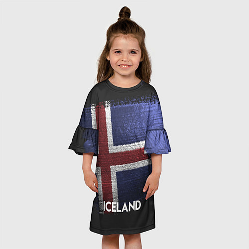 Детское платье Iceland Style / 3D-принт – фото 3
