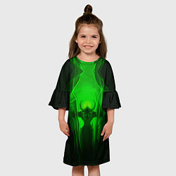 Платье клеш для девочки Демон легиона, цвет: 3D-принт — фото 2