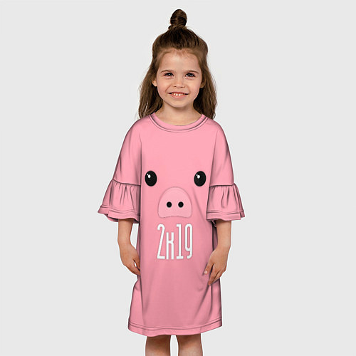 Детское платье Piggy 2k19 / 3D-принт – фото 3