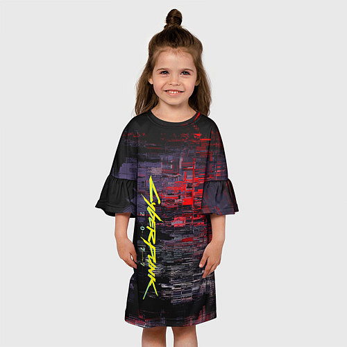 Детское платье Cyberpunk 2077 / 3D-принт – фото 3