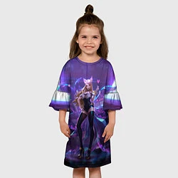 Платье клеш для девочки Ahri, цвет: 3D-принт — фото 2