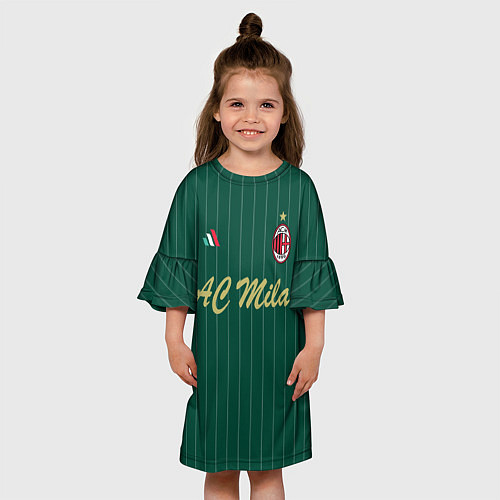 Детское платье AC Milan: Green Form / 3D-принт – фото 3