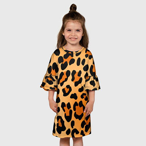 Детское платье Шкура ягуара / 3D-принт – фото 3
