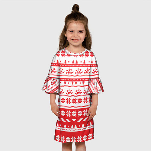 Детское платье Hitman: NY Pattern / 3D-принт – фото 3