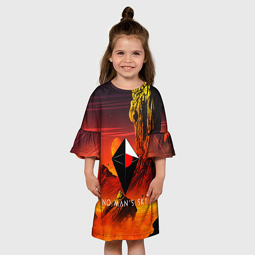 Детское платье No Man's Sky: Red Dust / 3D-принт – фото 3