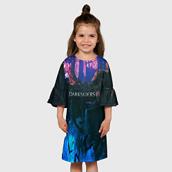 Платье клеш для девочки Darksiders 3, цвет: 3D-принт — фото 2