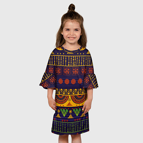 Детское платье Африканский узор / 3D-принт – фото 3