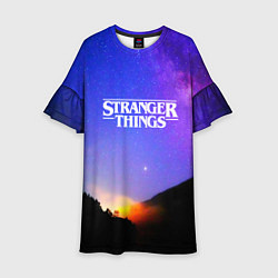 Платье клеш для девочки Stranger Things: Space Rising, цвет: 3D-принт