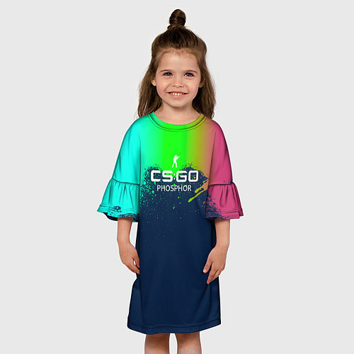 Детское платье MP5 Phosphor - Фосфор / 3D-принт – фото 3