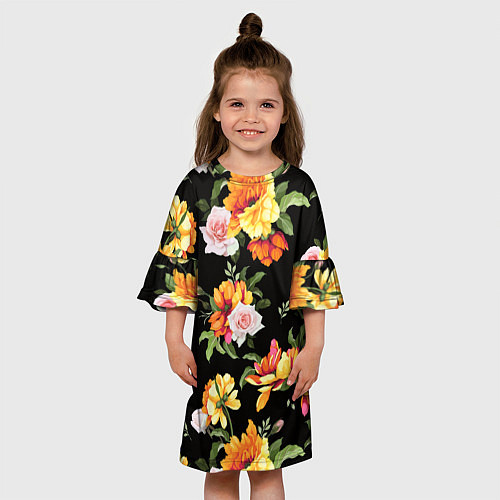 Детское платье Цветы / 3D-принт – фото 3