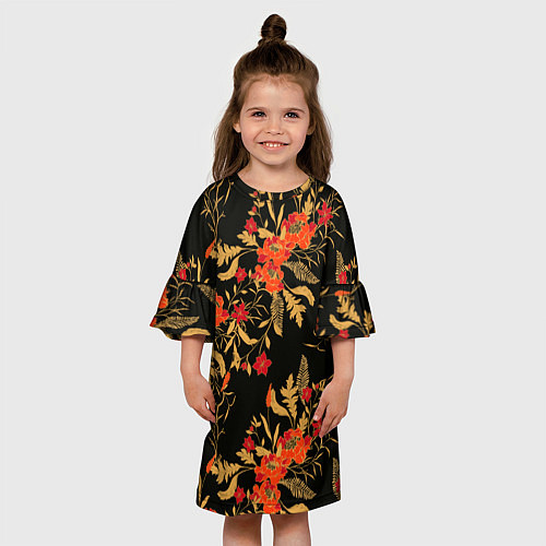 Детское платье Полевые цветы / 3D-принт – фото 3