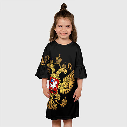 Детское платье Золотой герб России / 3D-принт – фото 3