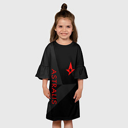 Платье клеш для девочки Astralis: Dark Style, цвет: 3D-принт — фото 2