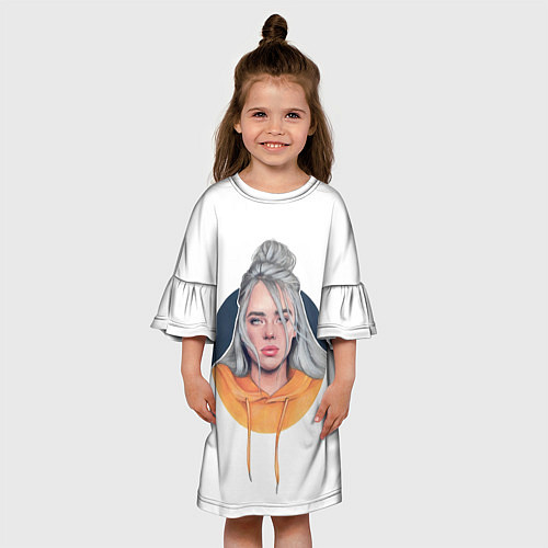 Детское платье Billie Eilish: Six Feet Under / 3D-принт – фото 3