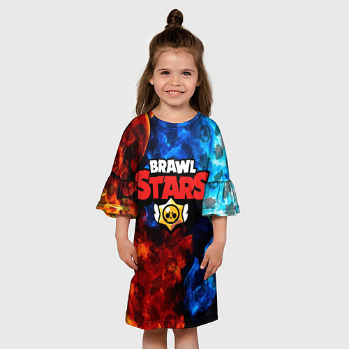 Детское платье BRAWL STARS / 3D-принт – фото 3