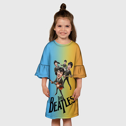 Детское платье The Beatles - world legend / 3D-принт – фото 3