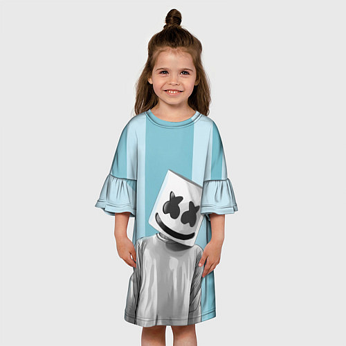 Детское платье Marshmello / 3D-принт – фото 3