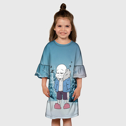 Детское платье Sans Winter / 3D-принт – фото 3