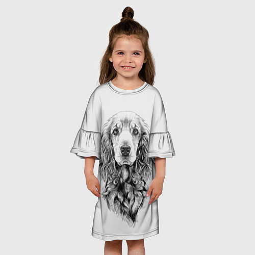 Детское платье Кокер спаниель / 3D-принт – фото 3