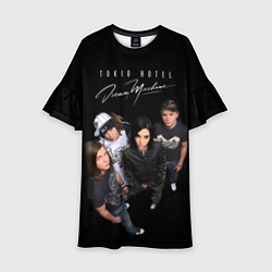 Платье клеш для девочки Tokio Hotel pop-rock band, цвет: 3D-принт