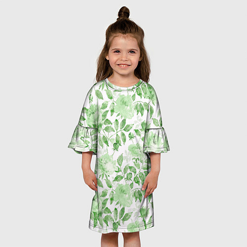 Детское платье Пышная растительность / 3D-принт – фото 3