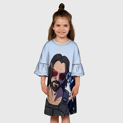 Детское платье Киану Самурай / 3D-принт – фото 3
