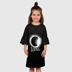 Платье клеш для девочки Louna, цвет: 3D-принт — фото 2
