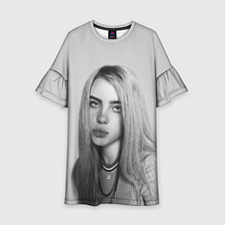 Платье клеш для девочки BILLIE EILISH, цвет: 3D-принт