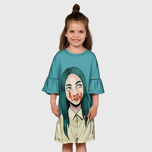Детское платье Billie Eilish: Blood / 3D-принт – фото 3