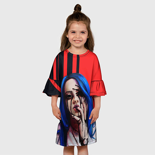 Детское платье Billie Eilish: Demon / 3D-принт – фото 3