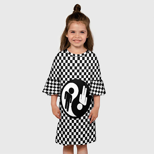 Детское платье Billie Eilish: Yin-Yang / 3D-принт – фото 3