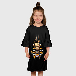 Платье клеш для девочки Anubis, цвет: 3D-принт — фото 2