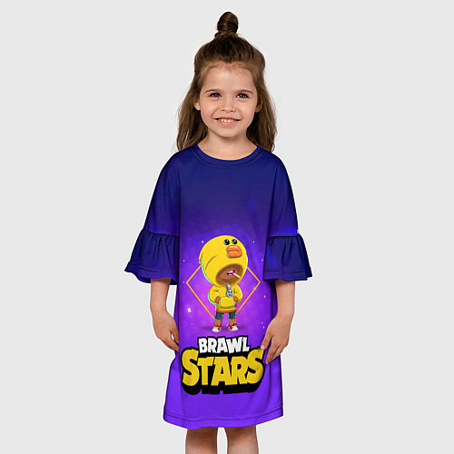 Детское платье Brawl Stars Leon / 3D-принт – фото 3