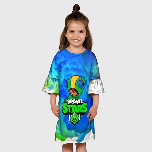 Детское платье BRAWL STARS LEON / 3D-принт – фото 3