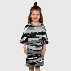 Платье клеш для девочки ОМОН, цвет: 3D-принт — фото 2