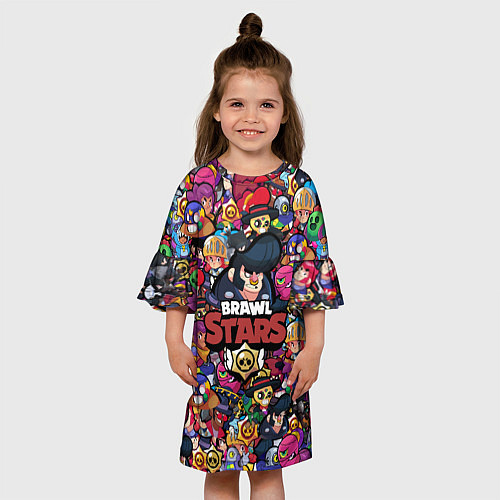 Детское платье BRAWL STARS BULL / 3D-принт – фото 3