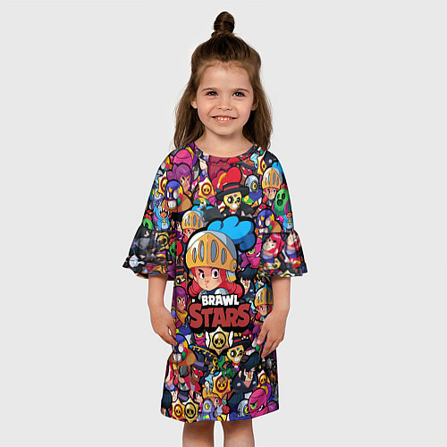 Детское платье BRAWL STARS JESSIE / 3D-принт – фото 3
