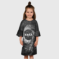 Платье клеш для девочки NASA, цвет: 3D-принт — фото 2