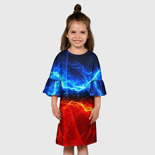 Детское платье Лёд и огонь / 3D-принт – фото 3