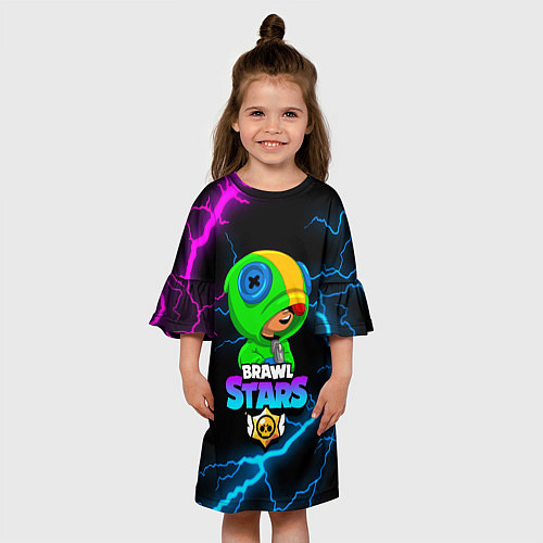 Детское платье BRAWL STARS LEON / 3D-принт – фото 3