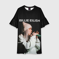 Платье клеш для девочки BILLIE EILISH, цвет: 3D-принт