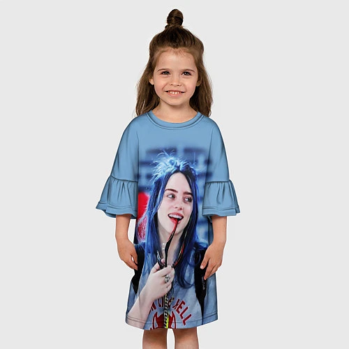 Детское платье BILLIE EILISH / 3D-принт – фото 3