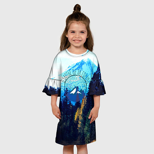 Детское платье Лес / 3D-принт – фото 3