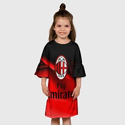 Платье клеш для девочки Милан, цвет: 3D-принт — фото 2
