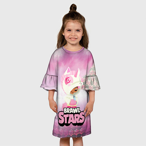 Детское платье Leon Unicorn Brawl Stars / 3D-принт – фото 3