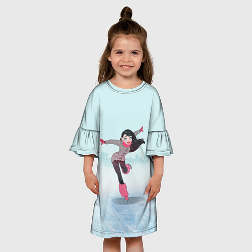Детское платье Фигурное катание / 3D-принт – фото 3
