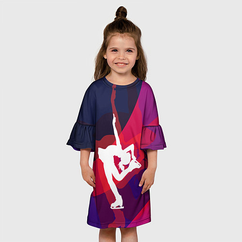 Детское платье Фигурное катание / 3D-принт – фото 3